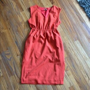 J Crew Elegant Red Sleeveless Dress